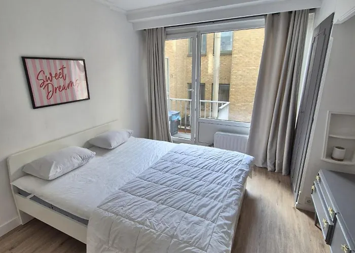 Appartement Vernieuwd 1-slaapkamer appartement, frontaal zeezicht met terras