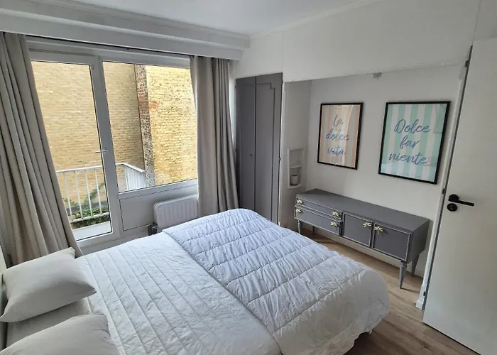 Vernieuwd 1-slaapkamer appartement, frontaal zeezicht met terras * Blankenberge